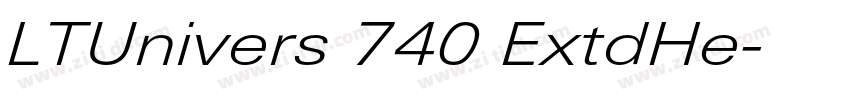 LTUnivers 740 ExtdHe字体转换